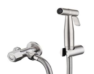 Pulvérisateur de robinet de Bidet à main en acier inoxydable, ensemble de pulvérisateur de toilettes pour salle de bains, pomme de douche 2009256515689