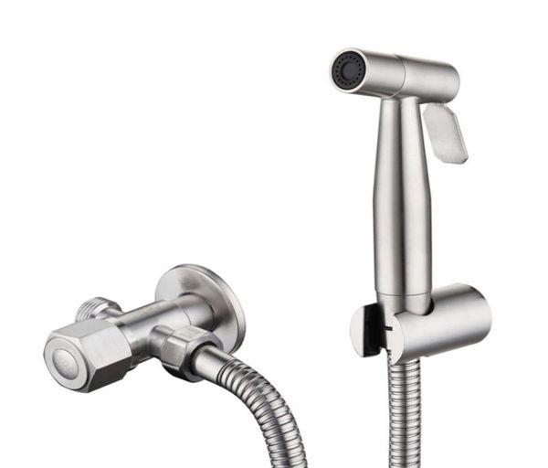 Pulvérisateur de robinet de Bidet à main en acier inoxydable, ensemble de pulvérisateur de toilettes pour salle de bains, pomme de douche 2009256418510
