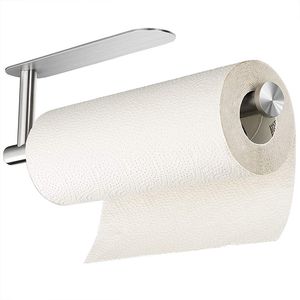 Distributeur de papier hygiénique en acier inoxydable porte-rouleau mural sans poinçon porte-serviettes ménage toilettes salle de bain organisateur