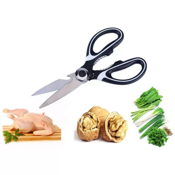 Outil en acier inoxydable cuisines ciseaux multi-usages cuisine cisailles avec couvercle de lame trancheuse à légumes Smart Cutter cuisine outils