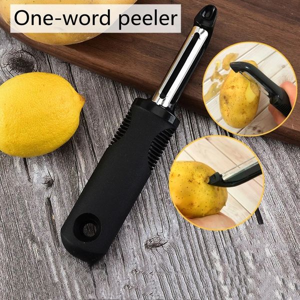 Herramienta de acero inoxidable cuchillo para pelar frutas para el hogar artesanías para pelar cocina papa manzana multifunción cepilladora de melón accesorios Inventario Venta al por mayor