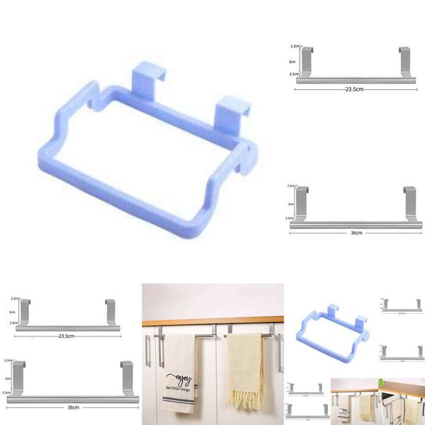 Rack de serviette en acier inoxydable support de serviette de salle de bain support de cuisine porte de cuisine de cuisine d'organisateur d'organisateur étagère serviette murale barre