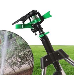 Trépied en acier inoxydable Jardin Porte d'arrosage Système d'irrigation d'arrosage à 360 degrés Rotation pour la fleur de la plante agricole 3606822