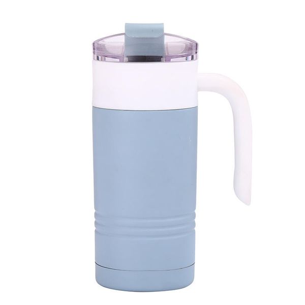 Tumbler de acero inoxidable con mango más refrigerador de la taza de botella fría de la oficina comercial Taza de aspiración al vacío Botella de agua