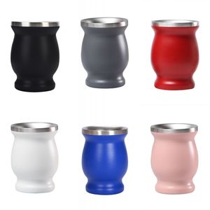 Gobelets en acier inoxydable à double paroi 8 oz Gourde Boisson Café Thermos Tasse NON COMPRIS les pailles