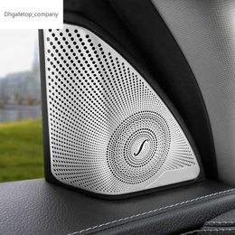 Roestvrijstalen tweeterluidsprekerafdekking voor Mercedes Benz C e Class GLC W213 W205 X253 MATTE AUR -DURE AUDIO LEAKER COVER