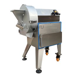 Machine de découpe de légumes en acier inoxydable trancheuse de pommes de terre commerciale coupe-trancheur de pommes de terre aubergine industrielle 220V