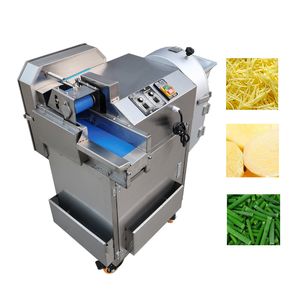 Machine de découpe de légumes en acier inoxydable coupe-pommes de terre électrique trancheuse d'oignons de fruits broyeur de gingembre Machine de découpe en dés