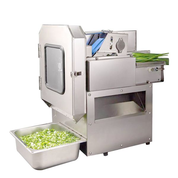 Máquina de corte de vegetales de acero inoxidable Cafetería Chef Garlic Moss Leek Puerca Potata Máquina de corte de corte