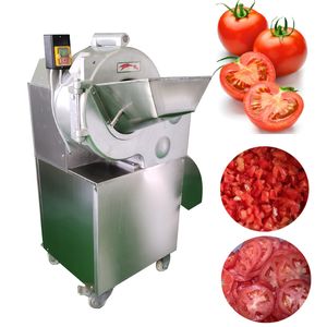 Machine à découper les tranches de viande et de légumes en acier inoxydable, pour pommes de terre, radis, ail, oignons, poivrons