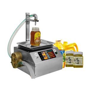Machine de remplissage de miel en crème de pâte visqueuse d'acier inoxydable pesant d'huile comestible de lubrifiant et machine de remplissage quantitative