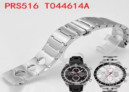 Sangle de montre en acier inoxydable pour Tissot 1853 PRS516 T044614A 22 mm T044 Men039 Watchband Baille en acier Butterfly Buckle6205247