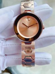 Bracelet de montre en acier inoxydable, simple et atmosphérique, mouvement à quartz, fonction étanche, style couple
