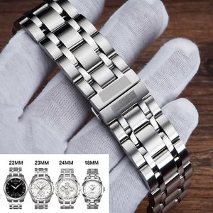 Bracelet de montre en acier inoxydable Bracelet de montre 18 mm, 22 mm, 23 mm, 24 mm Bracelet de montre pour Tissot 1853 T035 (uniquement) Bracelet de montre femme / homme T190705