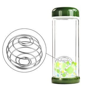 Roestvrij staal klopballen creatieve mengbar drinken gadg lente bal roerball gemengde shaker flessen eiwit fitness waterfles 4,5 * 5cm