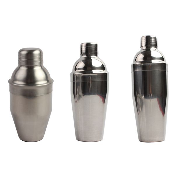 Herramientas de coctelera de vino de acero inoxidable Botellas mezcladoras de cóctel Alcohol 350ml 550ml 750ml Martini Beber Boston Style Shakers Bar Tool BH1671 CY