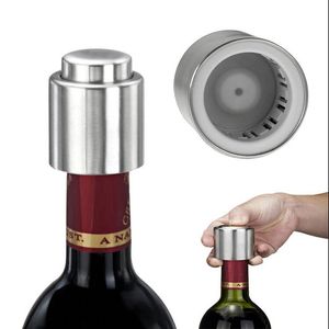 Roestvrij staal Wijnstop de Seal Up Shiatsu Cork Diverse Wijn Cork Corkscrew Wine Fles Stop Oxygenating Wine Pourer Tie Plug Bung