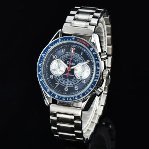 Relojes de pulsera de acero inoxidable para hombres 2022 Nuevos relojes para hombre Todo el dial Trabajo Reloj de cuarzo Alta calidad Top Marca de lujo Reloj Moda para hombres