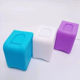 Dispensador de rollos de sellos para un rollo de 100 soportes de plástico, organización de escritorio, oficina en casa