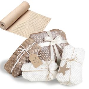 Stempelen 2021 Geschenkpapier Business Kraft Craft Bloem Wikkel Vintage Vellum Brown Raw Rolling Tissue voor Arte Packaging Florist Supplies