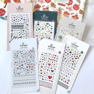 Stamping Wholesale Suatelier Nail Stickers Scrapbooking Diy Journal Journal Sticker Korea Photo Album Accessoires de décoration