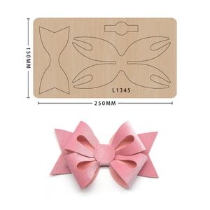 Empirement en bois coupe Die Bow Hair Accessory Cadre Moule pour le scrapbooking Craft Gorshing Gootfrun Die Cut Card Making