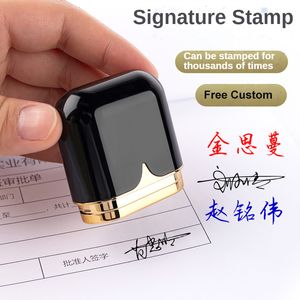 Stamps Custom Doctor Nurse Teacher Kids Name Ink Flash Stamp Signature Calligraphy SelfingInking Personalized Letter 230826