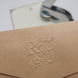 Timbres Concevoir votre propre timbre de gaufrage/sceau de gaufrage personnalisé pour sceau personnalisé/mariage