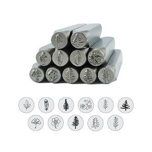 Postzegels Metalen Stempelen Metalen Stempel Metalen PunchStamp Metalen Stempelen Kit Boom Lederen Stempels Sieraden Stempelen Tool 1/4 6mm 230628