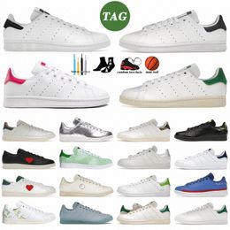 Stan zapatillas blancas blancas colegial marina marina atrevida rosa verde 30 aniversario fett ceniza gris plateado doom marsh marshussgiate marina del mundo necesita amor zapatos de rana