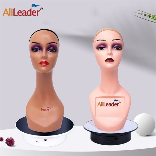 Tête de mannequin Alileader avec support sans épaules 1pcs tête d'affichage de mannequin réaliste pour la fabrication de lunettes Cap 230724