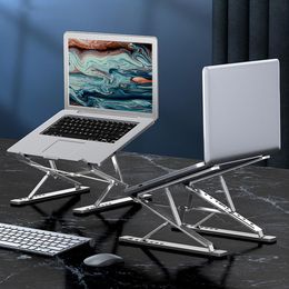 Soporte de aleación de aluminio soporte para computadoras portátiles de doble capa de depósito de escritorio de escritorio de escritorio de la computadora soporte de tableta N8 para computadoras portátiles de 11 a 17.3 pulgadas