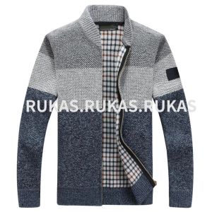 Opstaande kraag Bijpassende kleur vest Herenjas Nieuwe herfst en winter Plus Fleece verdikte grote maat trui Casual mode-jas