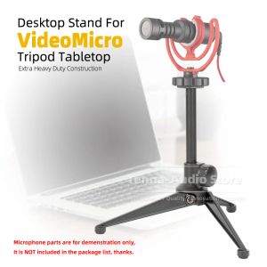 Stand Desk Tripod Metal Microphone Stand pour Rode Videomicro Video Micro Desktop Bracket Mic Tabletop Boom Mount Table Mike Holder