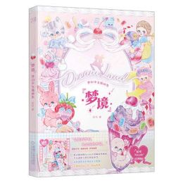 Stand Dreamland Fantasy Girl Illustration Collection Book Lovely Sweet Girl Art Coloring Aquarel Painting Drawing Book