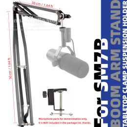 Support de support extra longue suspension micro micro-armoir pour shure sm7b sm 7b sm7 7 b support de support de microphone Mike Scissor Mount Bureau