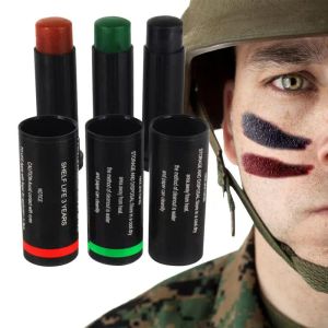 Stand Face Paint Stick 3 stcs Eye Black Paint voor voetbal Baseball Softbal Professionele Halloween Make -up Cosplay Speciaal effect