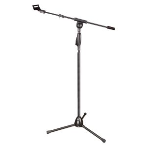 Support de microphone métallique gratuit Trépied du sol Angle réglable Hauteur