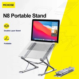 Stand mc n8 verstelbaar draagbare laptopstandaard aluminium voor boek tablet notebook standaard koelblokkussen vouwbare laptophouder