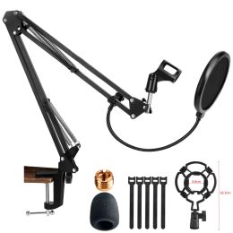 Stand metaalmicrofoon staan van hoge kwaliteit cantilever armhouder schaar desktop microfoonstandaard voor K683A K658 K688 MIC live streaming