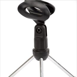 Stand microphone stand bourse trépied mini table portable support support de micro de support de micro micro