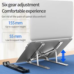 Support n3 support portable portable stand de pliage en aluminium compatible avec des ordinateurs portables de 10 à 15,6 pouces applicables à tous les ordinateurs portables pour ordinateur portable