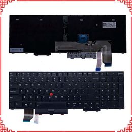 Stand New Original US English Backlit Clavier pour Lenovo ThinkPad T15 P15S ordinateur portable 5n20v78108 5n20v78907 5n20v77999