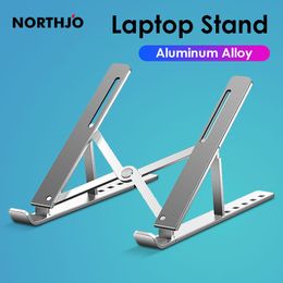 Sta Northjo Foldable Laptop Stand Verstelbare notebook Portable Tablet Aluminium Holder voor MacBook Lenovo Matebook Dell HP iPad