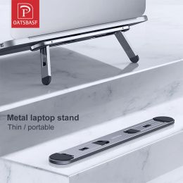 Stand Oatsbasf Laptop Stand voor MacBook Air Pro Support Tablet Portable Notebook Stand Mini Riser Foldable Tablet Holder Koelbevestiging