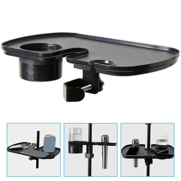 Stand en plastique Palette de boisson Sound Carte Sound Clinon Tray Supplies Microphone Stand Shelf Live Broadcast Microphone Stand