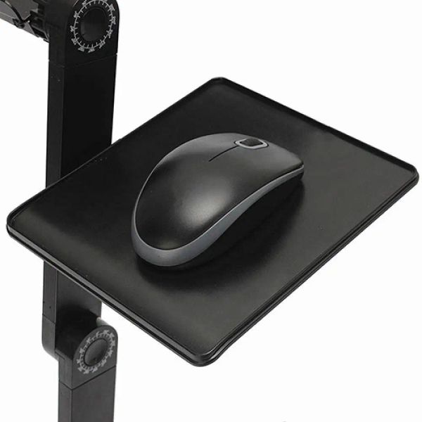 Support de support de pliage portable table ordinateur portable réglable avec un pavé de souris