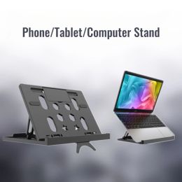 Stand portable pour ordinateur portable Riser stand ajusté Notebook ordinateur support de dissipation de la chaleur support de téléphone pour ordinateur portable téléphonique mobile