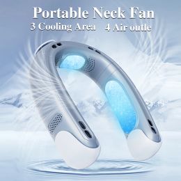Stand Portable Neck ventilateur 5000mAH USB USB Fan de ventilateur sans lambe rechargeable Mini Électrique Climatiseur portable Air Climatiseur Ventilateurs