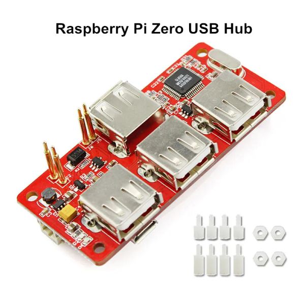 Stand Raspberry Pi Zero USB Hub PowerManager pour RPI Zero 4 Interface d'extension USB Kit de bricolage RaspberryPi Hub Diy